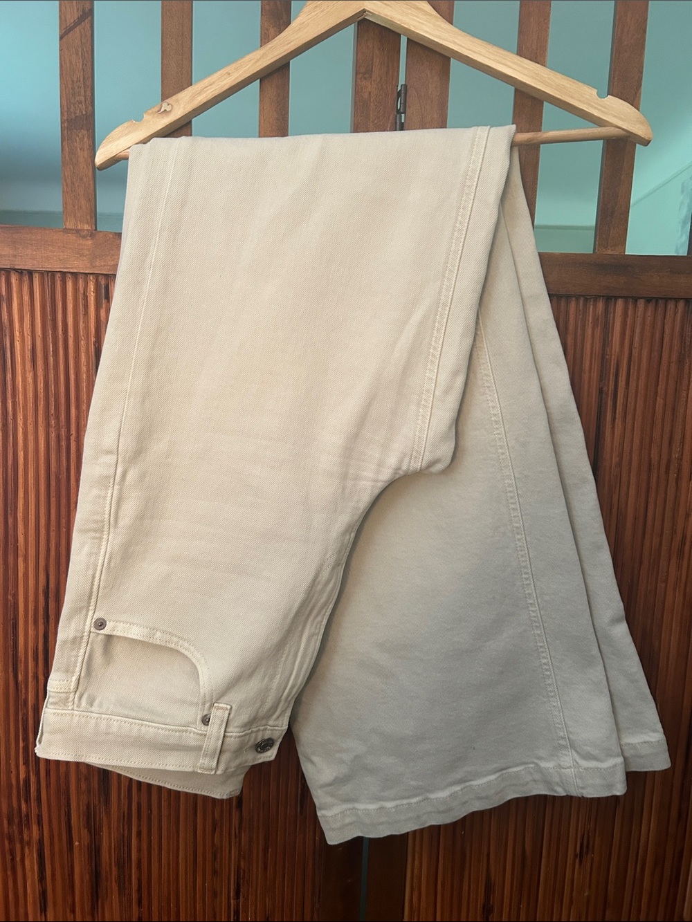 GAP High Rise Stride Pants - Cream